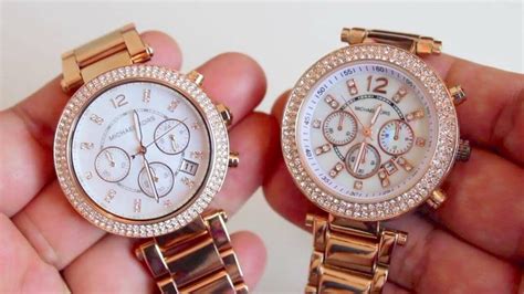 michael kors fake vs real watch|michael kors watch look alike.